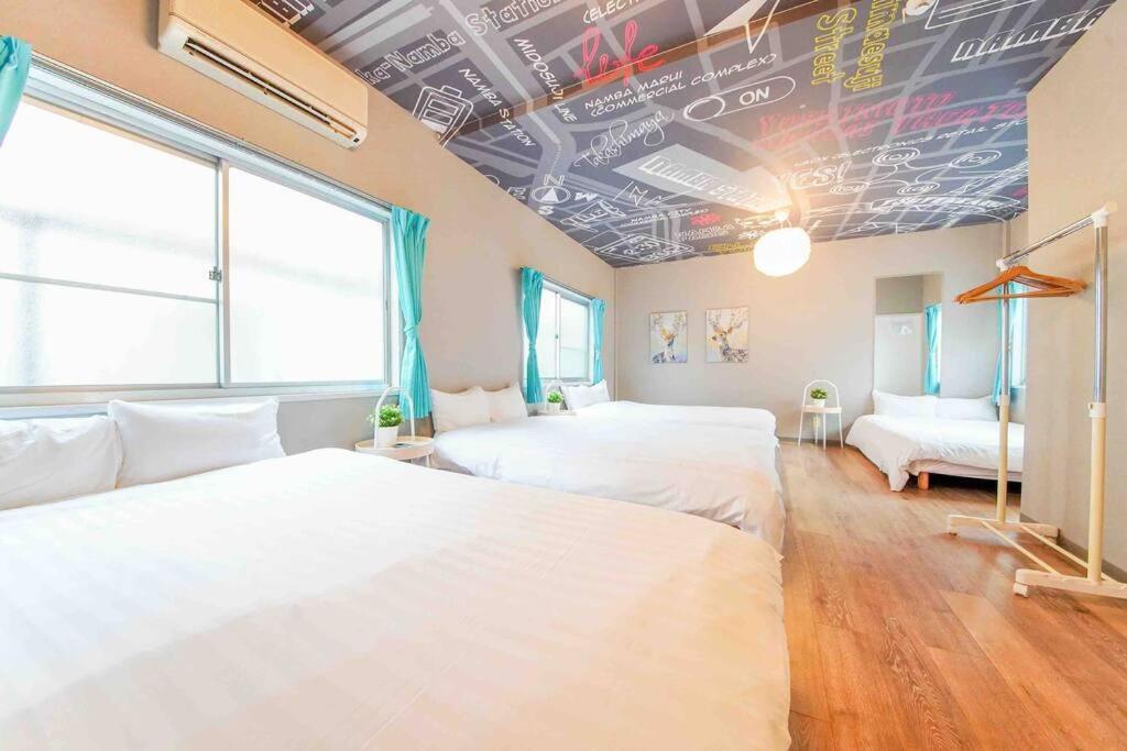 Apartmán Sanacion Namba 難波千日前の5Ldk120平米 駅徒歩2分 広々バルコニーでバーベキューも可能 Ósaka Exteriér fotografie